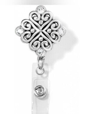 $58 Brighton "Alcazar Clip-On" Badge Clip! Still In Stores! Lanyard I.D Holder!